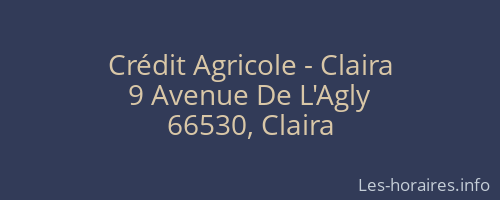 Crédit Agricole - Claira