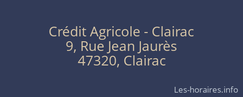 Crédit Agricole - Clairac