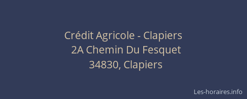 Crédit Agricole - Clapiers