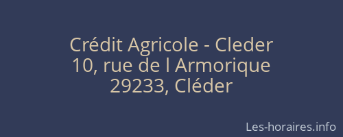 Crédit Agricole - Cleder