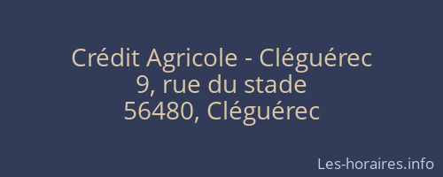 Crédit Agricole - Cléguérec