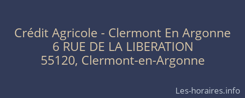 Crédit Agricole - Clermont En Argonne
