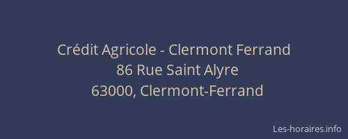 Crédit Agricole - Clermont Ferrand
