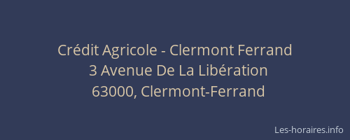 Crédit Agricole - Clermont Ferrand