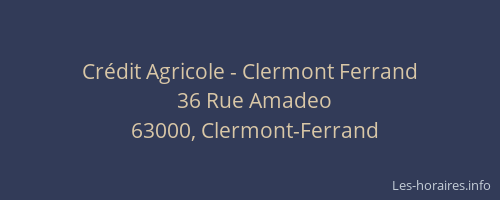 Crédit Agricole - Clermont Ferrand