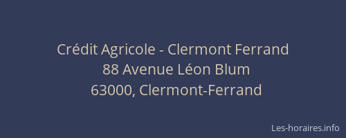 Crédit Agricole - Clermont Ferrand