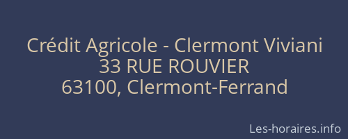 Crédit Agricole - Clermont Viviani