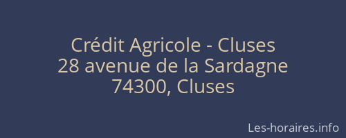Crédit Agricole - Cluses
