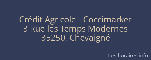 Crédit Agricole - Coccimarket