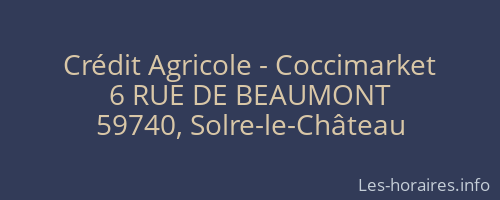 Crédit Agricole - Coccimarket