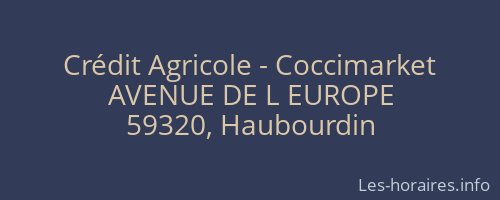 Crédit Agricole - Coccimarket