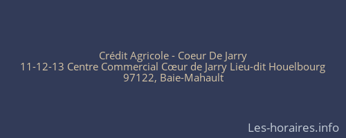 Crédit Agricole - Coeur De Jarry