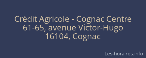 Crédit Agricole - Cognac Centre