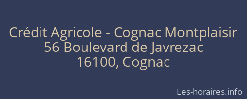 Crédit Agricole - Cognac Montplaisir