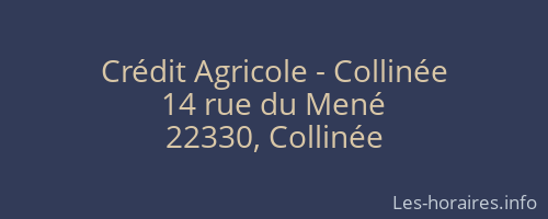 Crédit Agricole - Collinée