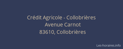 Crédit Agricole - Collobrières