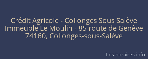 Crédit Agricole - Collonges Sous Salève