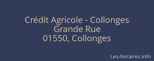 Crédit Agricole - Collonges