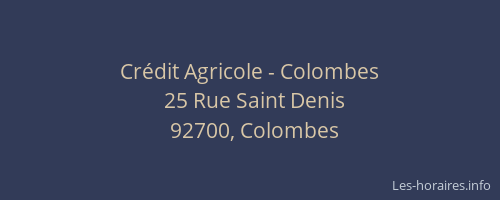 Crédit Agricole - Colombes
