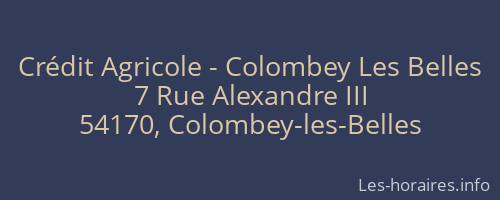 Crédit Agricole - Colombey Les Belles