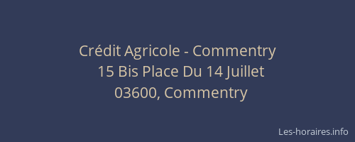 Crédit Agricole - Commentry