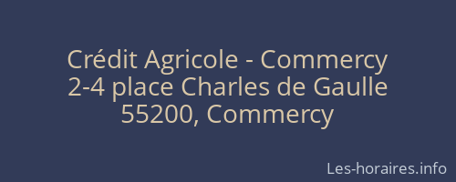 Crédit Agricole - Commercy