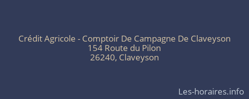 Crédit Agricole - Comptoir De Campagne De Claveyson