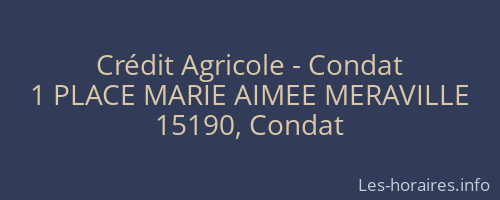 Crédit Agricole - Condat
