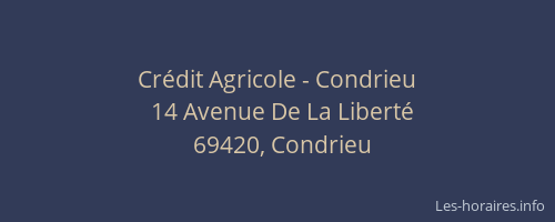 Crédit Agricole - Condrieu