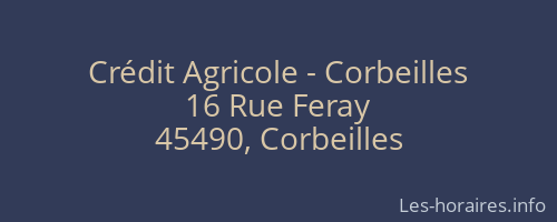 Crédit Agricole - Corbeilles