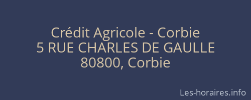 Crédit Agricole - Corbie
