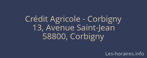 Crédit Agricole - Corbigny