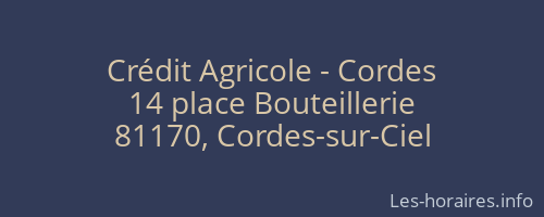 Crédit Agricole - Cordes