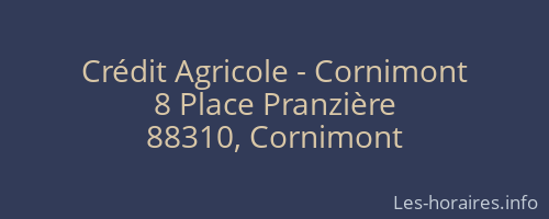 Crédit Agricole - Cornimont