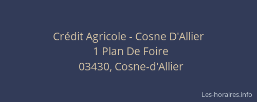Crédit Agricole - Cosne D'Allier