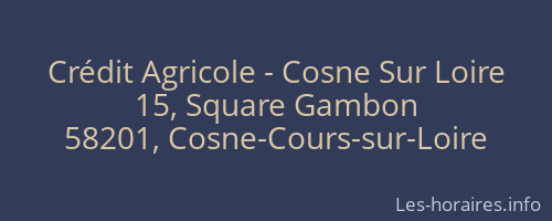 Crédit Agricole - Cosne Sur Loire