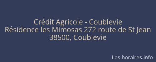 Crédit Agricole - Coublevie