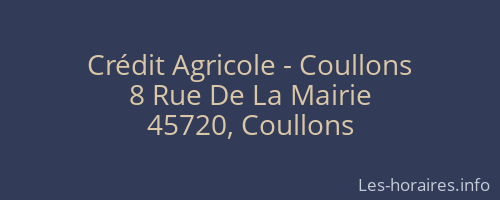 Crédit Agricole - Coullons