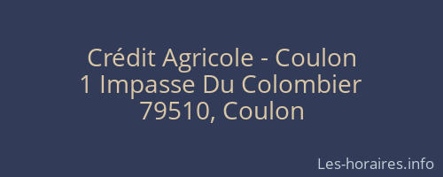 Crédit Agricole - Coulon