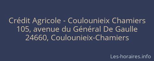 Crédit Agricole - Coulounieix Chamiers