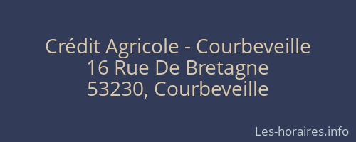 Crédit Agricole - Courbeveille