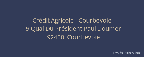 Crédit Agricole - Courbevoie