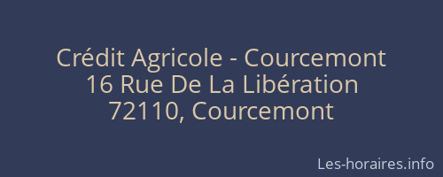 Crédit Agricole - Courcemont