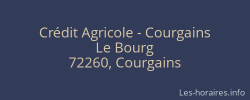 Crédit Agricole - Courgains