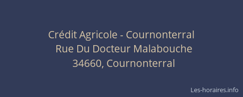 Crédit Agricole - Cournonterral
