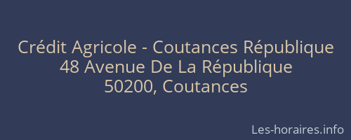 Crédit Agricole - Coutances République