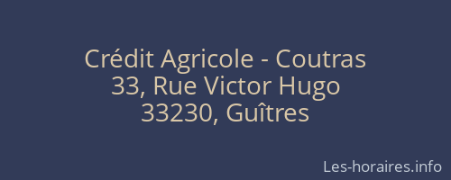 Crédit Agricole - Coutras