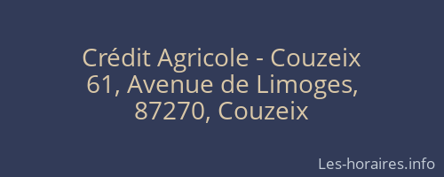 Crédit Agricole - Couzeix
