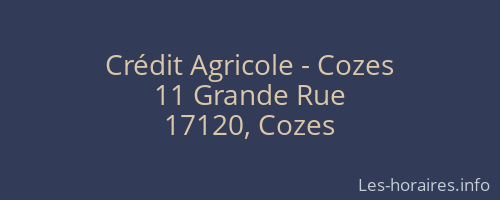 Crédit Agricole - Cozes
