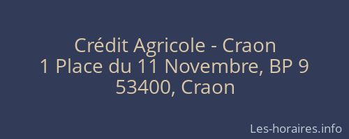 Crédit Agricole - Craon